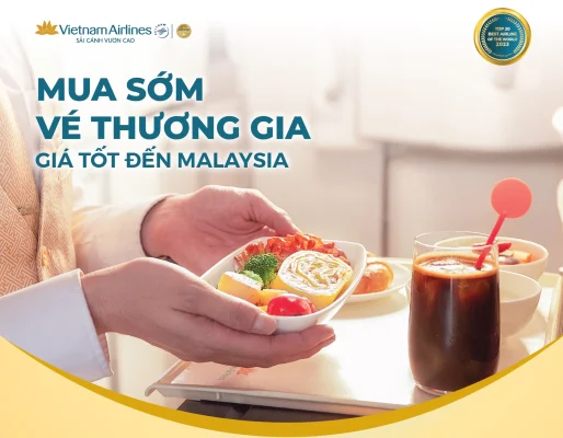 Vietnam Airlines ưu đãi hạng thương gia đường bay Malaysia