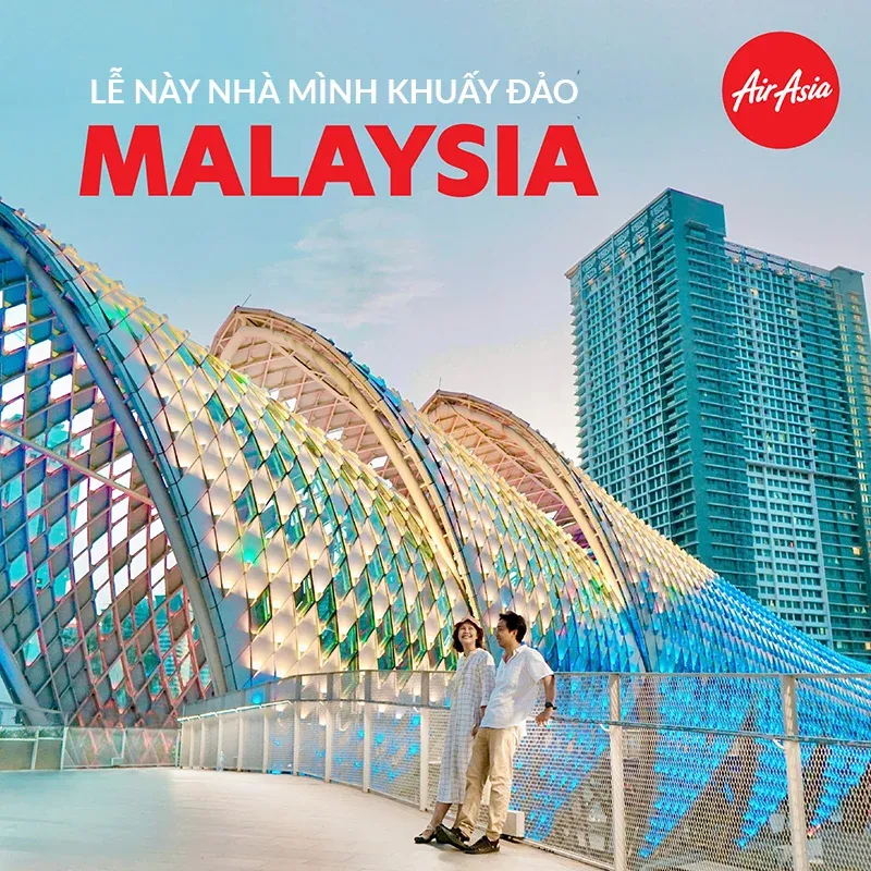 AirAsia khuyến mãi vé máy bay đi Malaysia